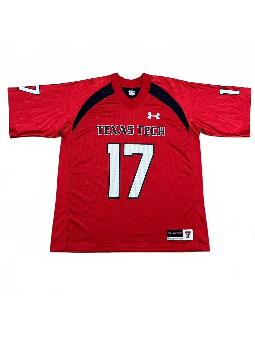 Texas Tech Red Raiders Under Armour Mens Football Jersey #17 Size Large